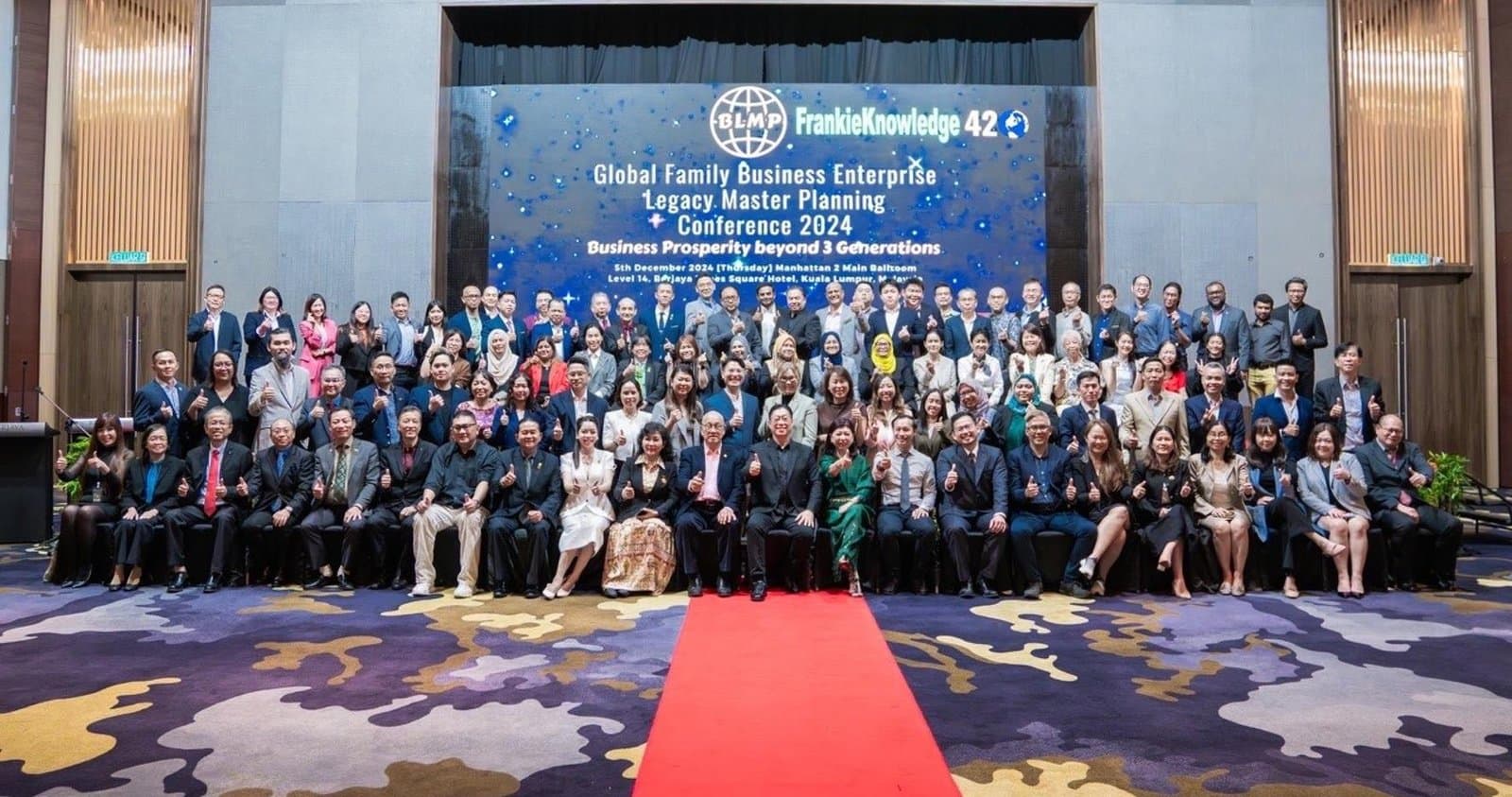 Global Family Business Enterprise Legacy Master Planning Conference 2024 — chủ đề "Business Prosperity beyond 3 Generations", Kuala Lumpur, Malaysia.